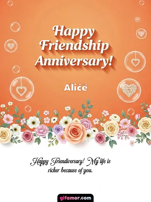 Happy friendship anniversary! III Alice