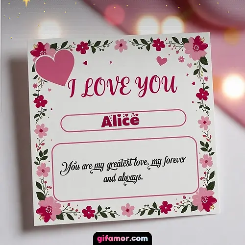 I Love You III Alice