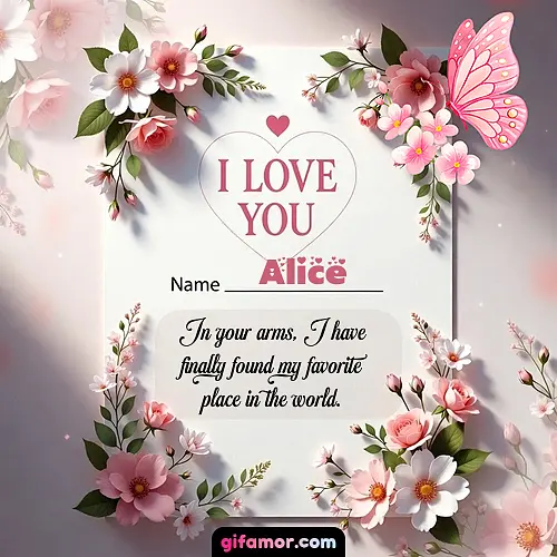 I love you IV Alice