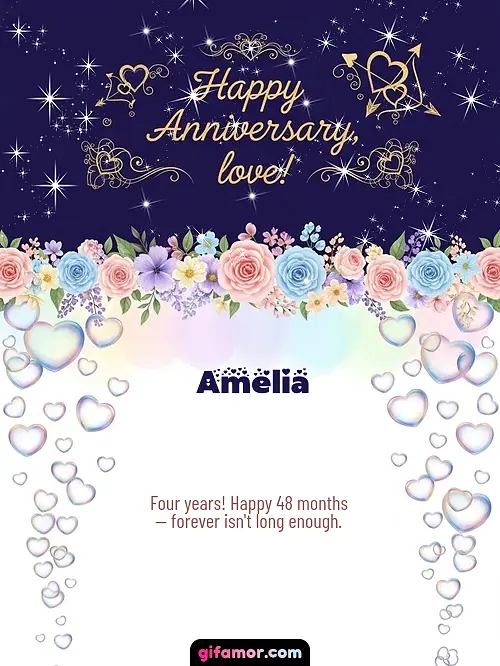 Happy anniversary, love! Amelia