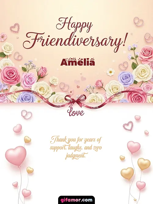 Happy friendiversary! Amelia