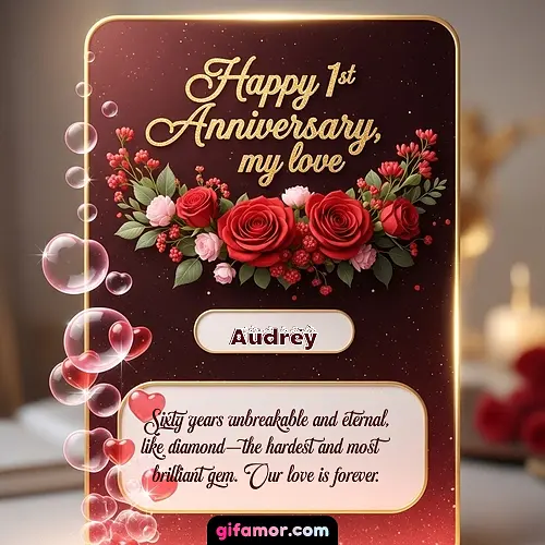 Happy 1st anniversary, my love II Audrey