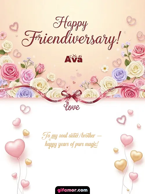 Happy friendiversary! Ava
