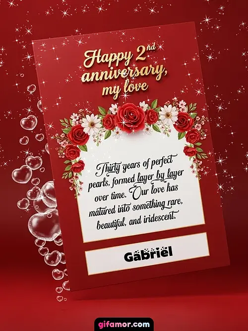 Happy 2st anniversary, my love II Gabriel