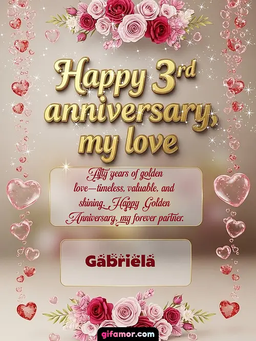 Happy 4st anniversary, my love Gabriela