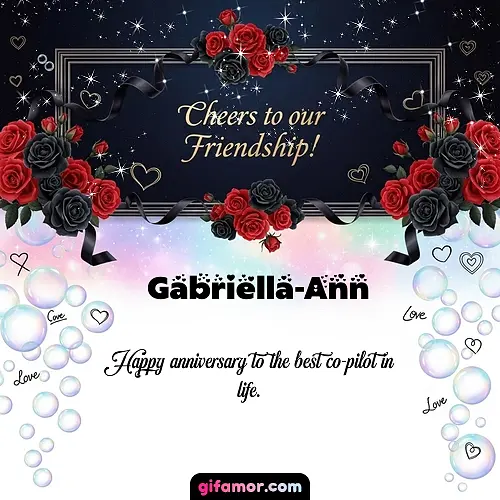 Cheers to our friendship!  V Gabriella-Ann