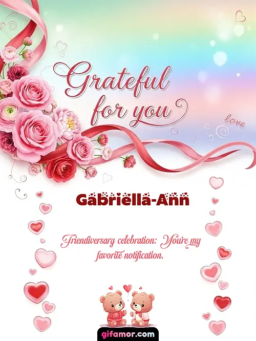 Grateful for you! II Gabriella-Ann