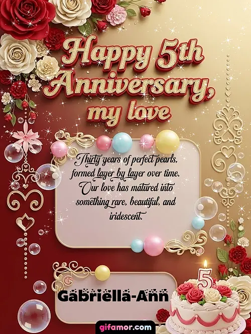 Happy 5st anniversary, my love Gabriella-Ann