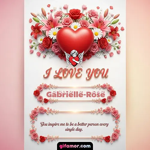 I Love You XXII Gabrielle-Rose