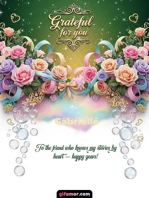 Grateful for you! IV Gabrielle