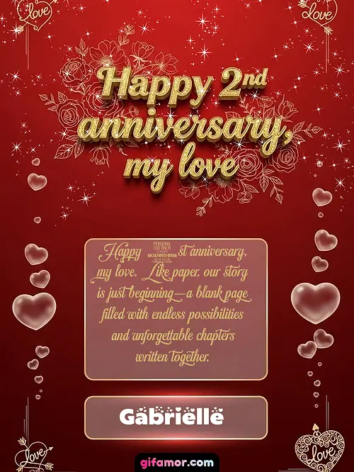 Happy 2st anniversary, my love III Gabrielle