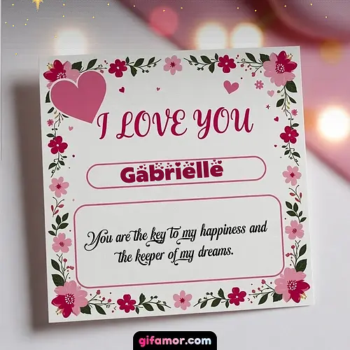 I Love You III Gabrielle