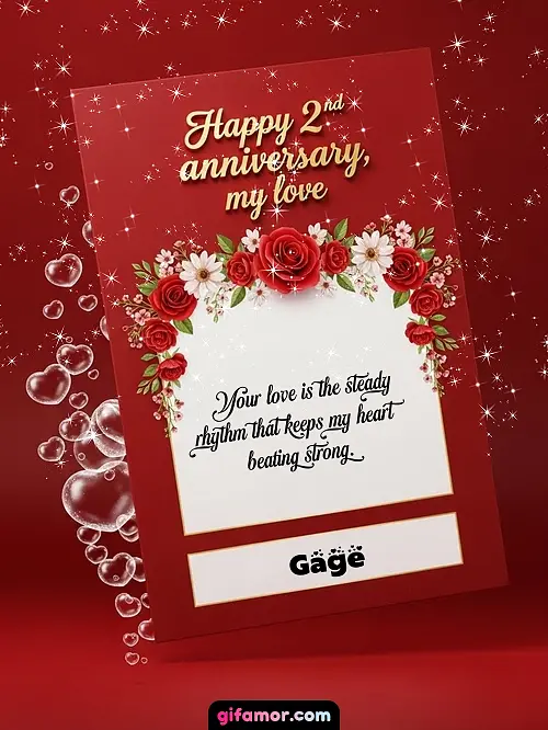 Happy 2st anniversary, my love II Gage