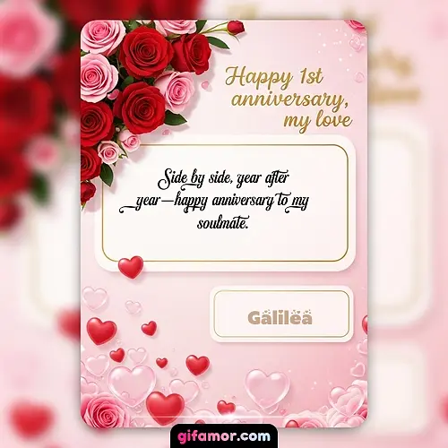 Happy 1st anniversary, my love Galilea