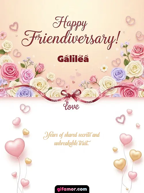 Happy friendiversary! Galilea