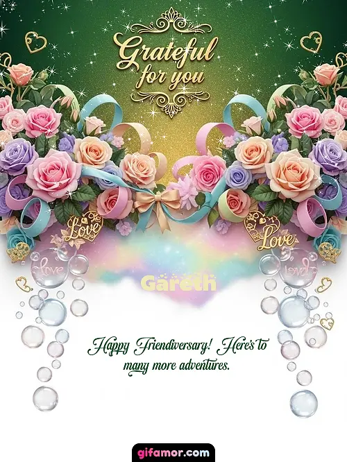 Grateful for you! IV Gareth