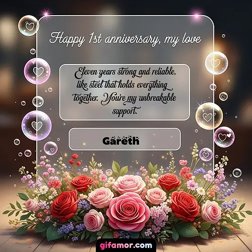 Happy 1st anniversary, my love I Gareth