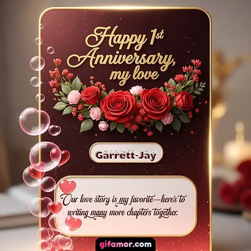 Happy 1st anniversary, my love II Garrett-Jay