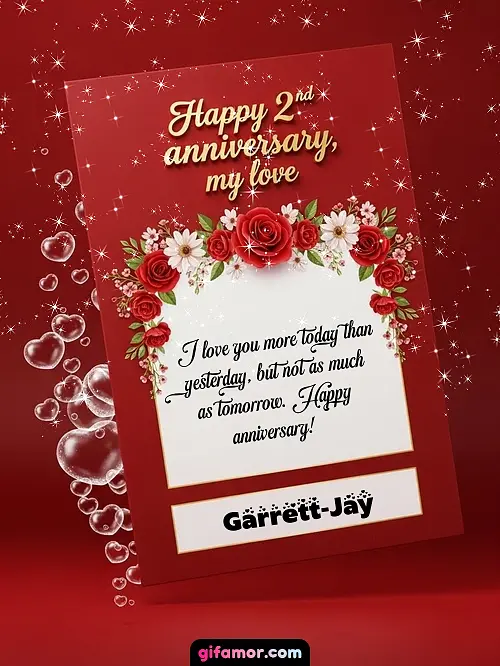 Happy 2st anniversary, my love II Garrett-Jay