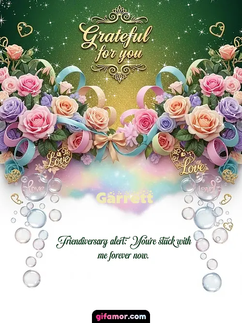 Grateful for you! IV Garrett