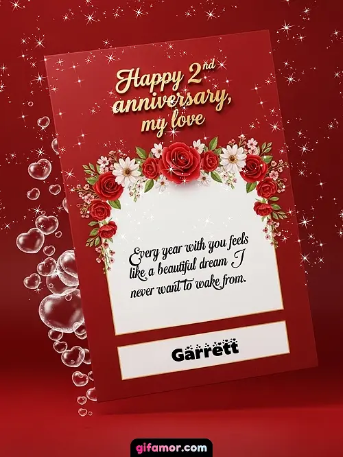 Happy 2st anniversary, my love II Garrett