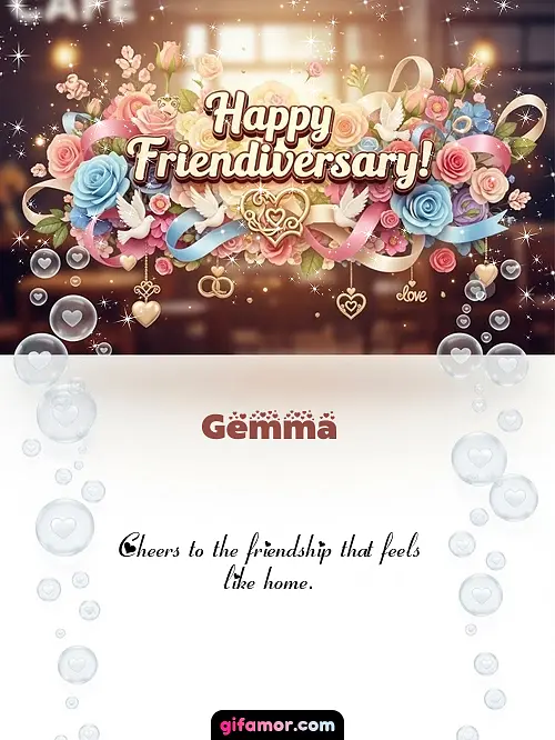 Happy friendiversary! I Gemma