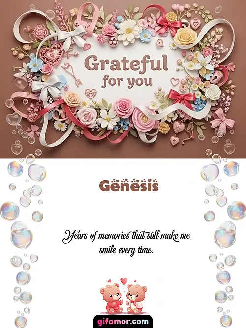 Grateful for you Genesis