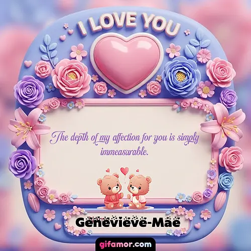 I Love You XVII Genevieve-Mae