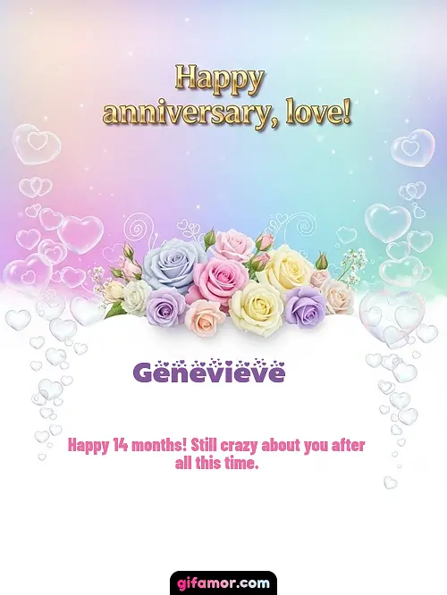 Happy anniversary, love! III Genevieve