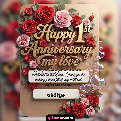 Happy 1st anniversary, my love V George