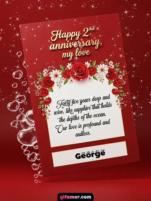 Happy 2st anniversary, my love II George