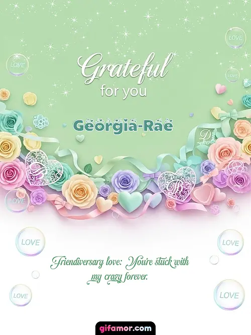 Grateful for you! III Georgia-Rae