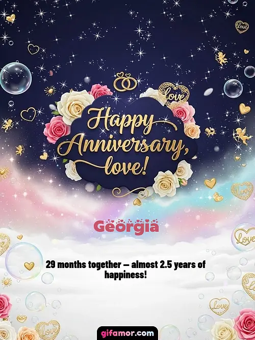 Happy anniversary, love! II Georgia
