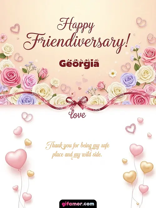Happy friendiversary! Georgia