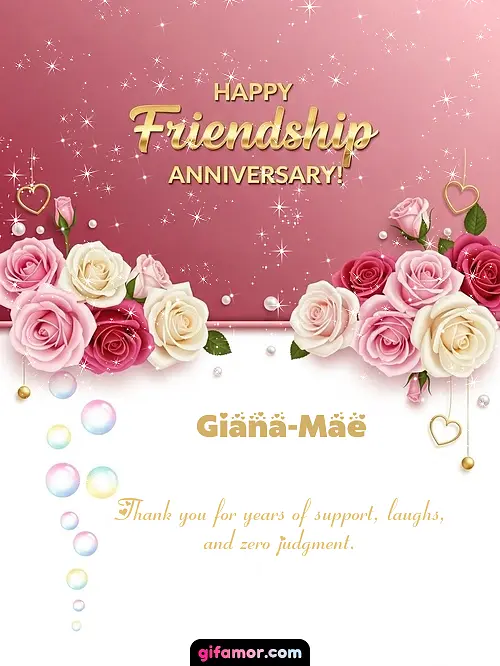 Happy friendship anniversary! Giana-Mae