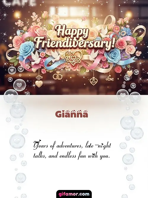 Happy friendiversary! I Gianna