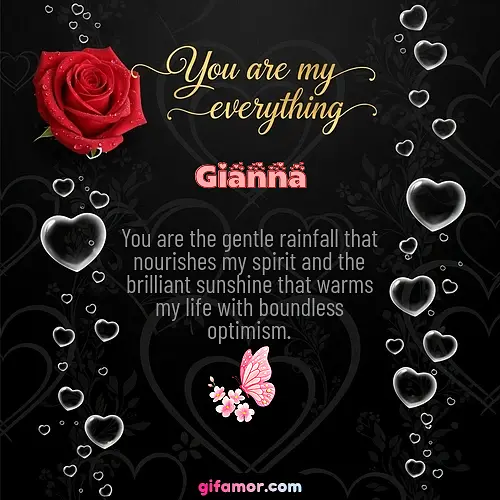 You are my everything I Gianna