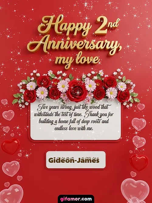 Happy 2st anniversary, my love I Gideon-James