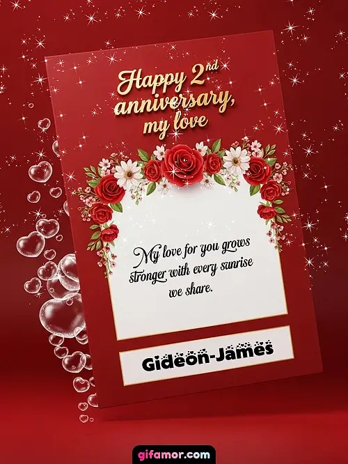 Happy 2st anniversary, my love II Gideon-James