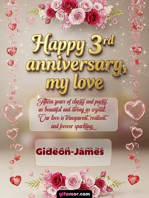 Happy 4st anniversary, my love Gideon-James