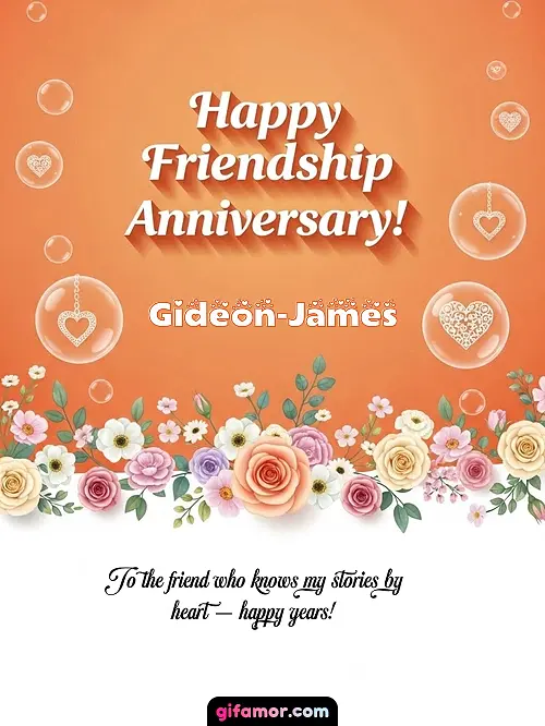 Happy friendship anniversary! III Gideon-James