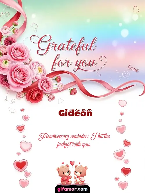 Grateful for you! II Gideon
