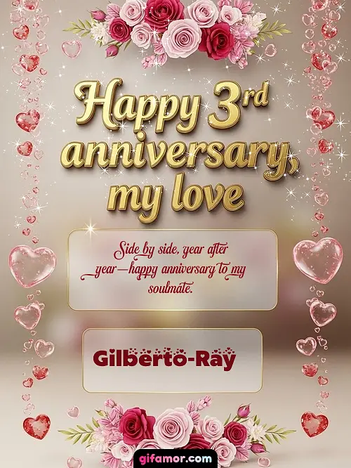 Happy 4st anniversary, my love Gilberto-Ray