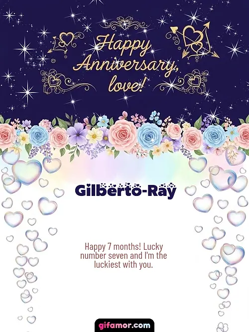 Happy anniversary, love! Gilberto-Ray