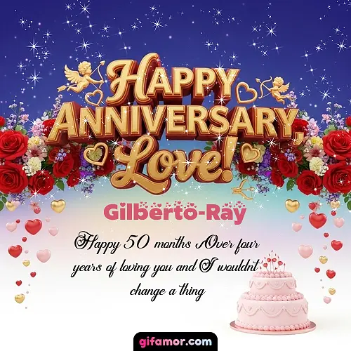 Happy one month anniversary, love! Gilberto-Ray