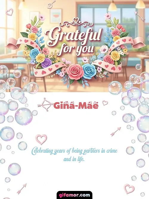 Grateful for you I Gina-Mae