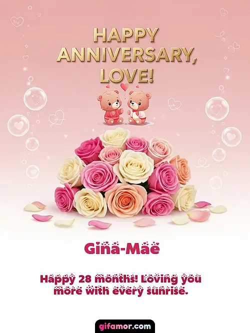 Happy anniversary, love! IV Gina-Mae