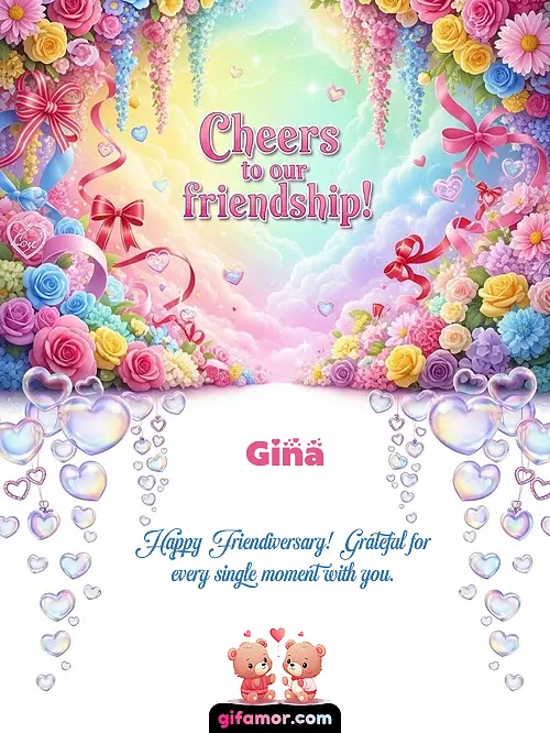 Cheers to our friendship! I Gina