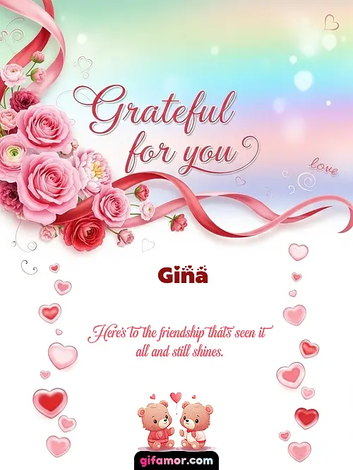 Grateful for you! II Gina