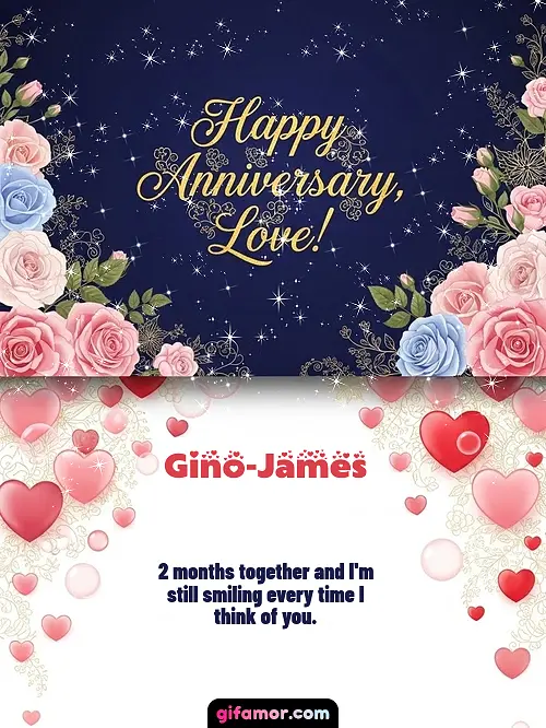 Happy anniversary, love! I Gino-James